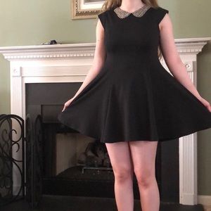 Black Pilgrim Collared Dress